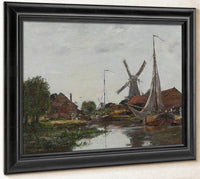 Dordrecht, Moulin Sur La Meuse By Robert Reid Fine Art Print