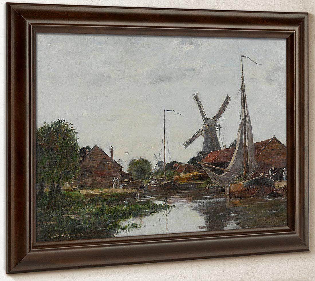 Dordrecht, Moulin Sur La Meuse By Robert Reid Fine Art Print