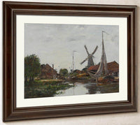 Dordrecht, Moulin Sur La Meuse By Robert Reid Fine Art Print