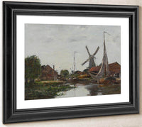 Dordrecht, Moulin Sur La Meuse By Robert Reid Fine Art Print