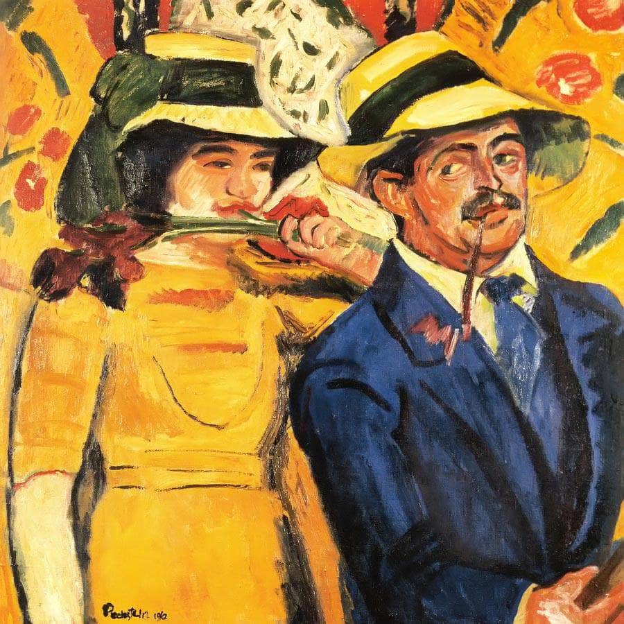 Double Portrait M9 Max Pechstein Fine Art Print