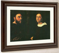 Double Portrait Of Andrea Navgero And Agostino Beazzano By Raphael Fine Art Print