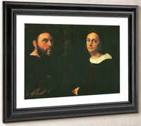 Double Portrait Of Andrea Navgero And Agostino Beazzano By Raphael Fine Art Print