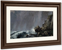 Downpour At Etretat By Jean Desire Gustave Courbet Fine Art Print