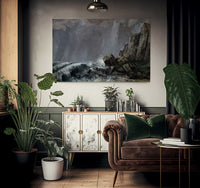 Downpour At Etretat By Jean Desire Gustave Courbet Fine Art Print