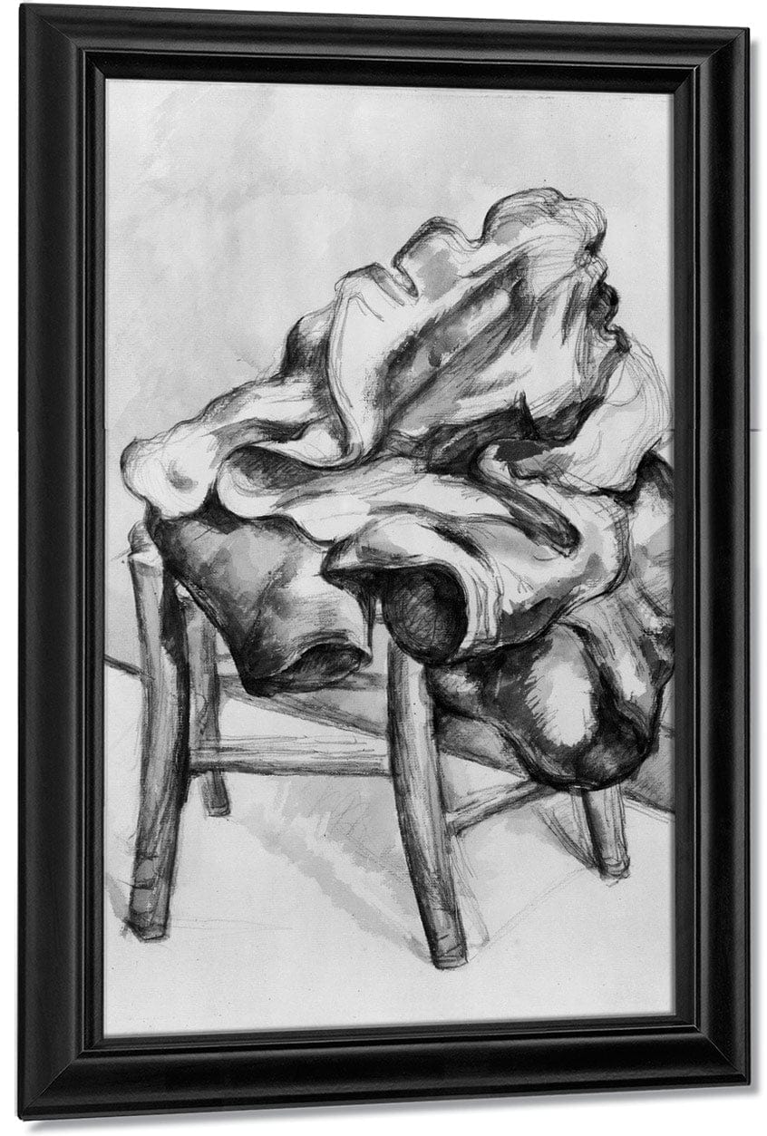 Drapery On A Chair By Paul Cezanne Fine Art Print