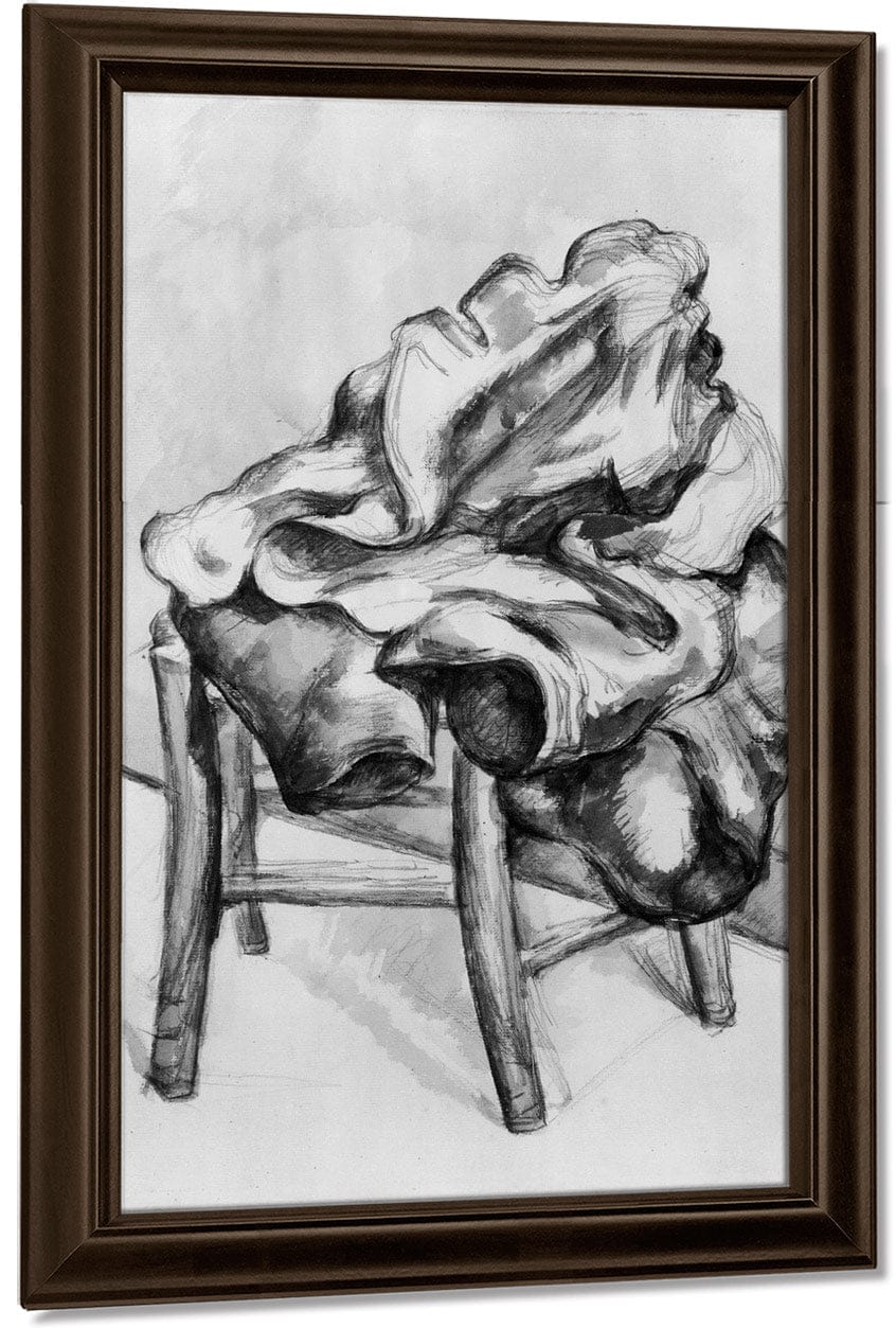 Drapery On A Chair By Paul Cezanne Fine Art Print