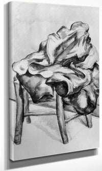 Drapery On A Chair By Paul Cezanne Fine Art Print
