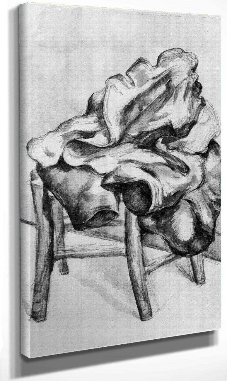 Drapery On A Chair By Paul Cezanne Fine Art Print