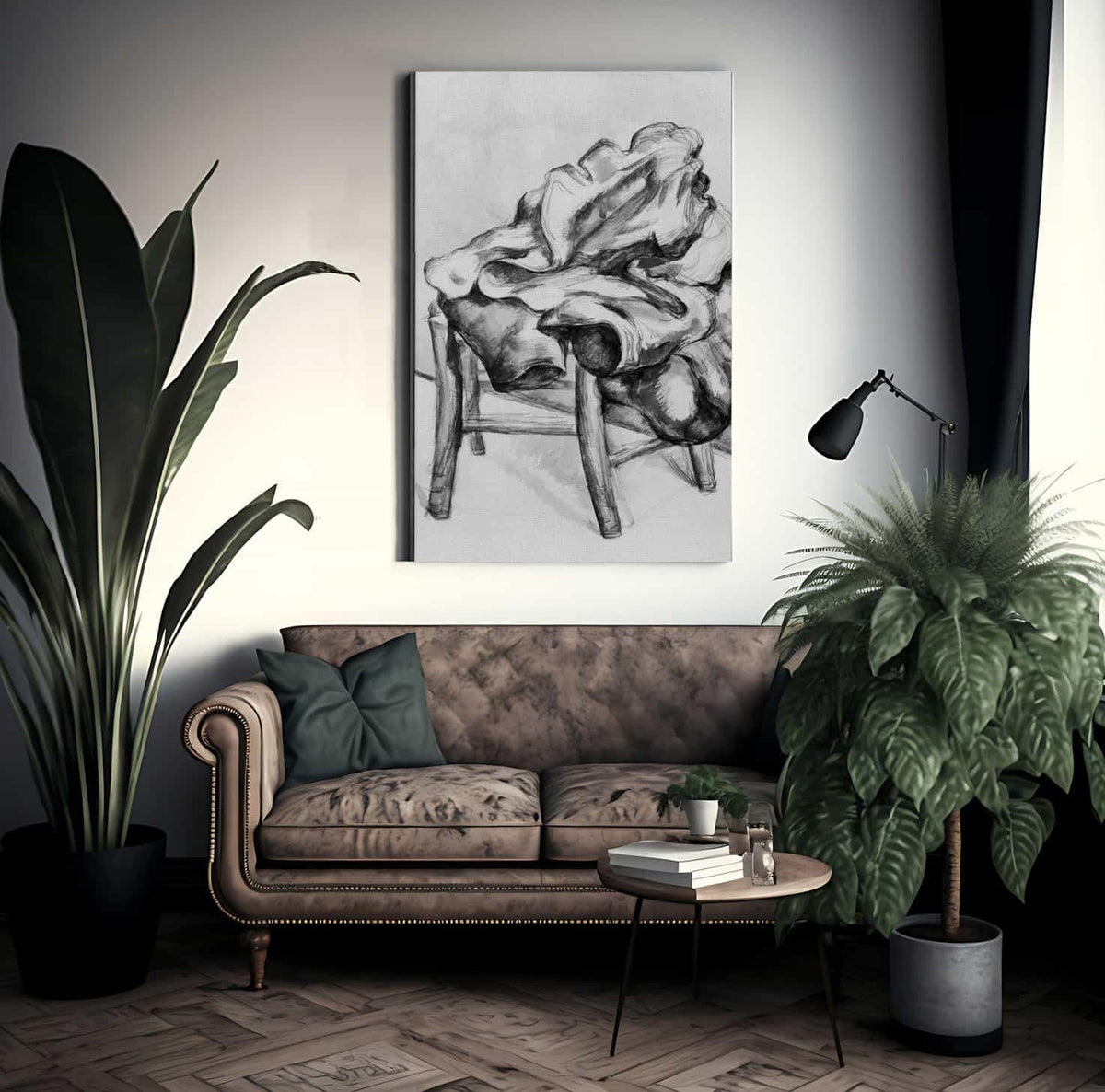 Drapery On A Chair By Paul Cezanne Fine Art Print