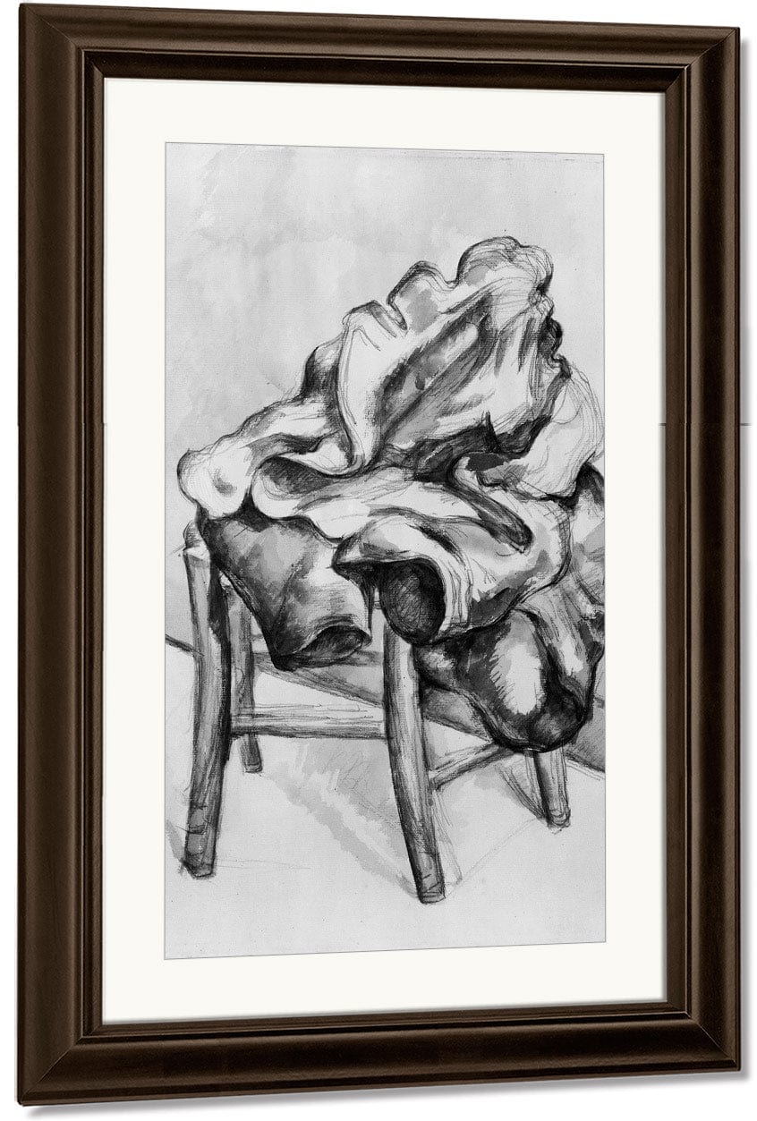 Drapery On A Chair By Paul Cezanne Fine Art Print