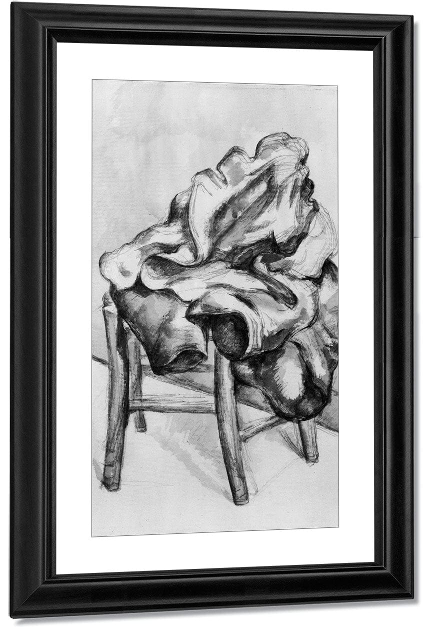 Drapery On A Chair By Paul Cezanne Fine Art Print
