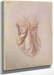 Drapery Study (Gouache On Canvas) By Leonardo Da Vinci Fine Art Print