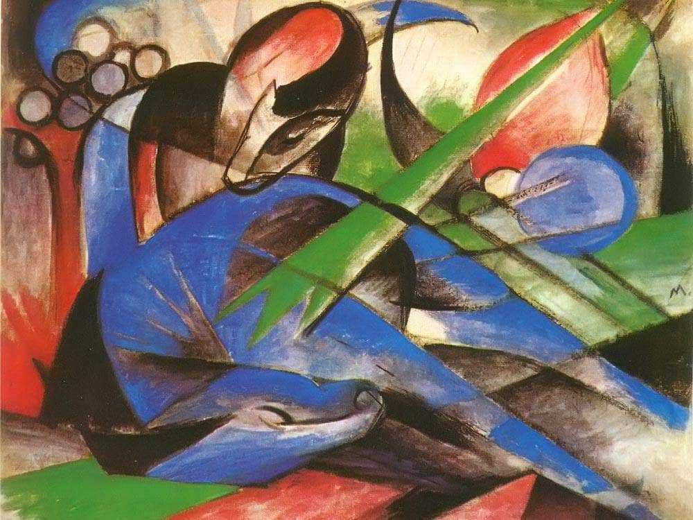 Dreaming Horse By Franz Marc Fine Art Print