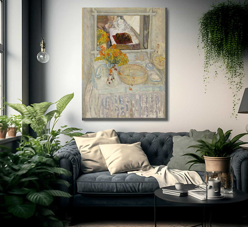 Dressing Table And Mirror By Pierre Bonnard Fine Art Print