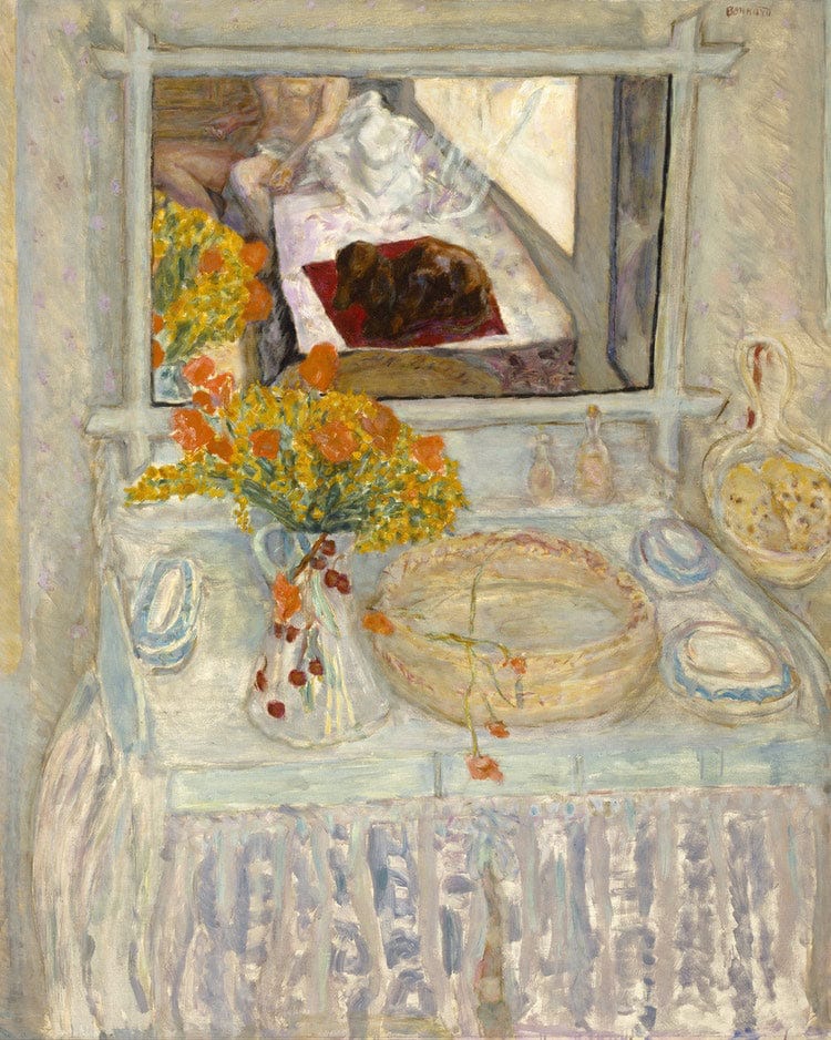 Dressing Table And Mirror By Pierre Bonnard Fine Art Print