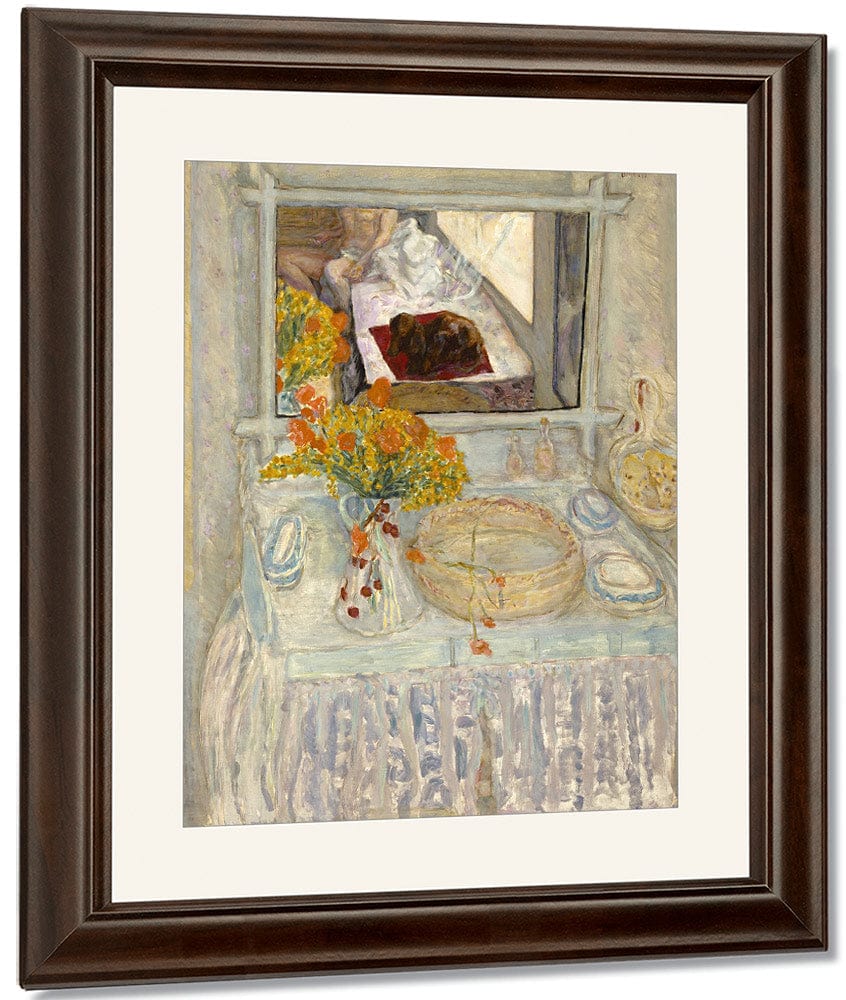 Dressing Table And Mirror By Pierre Bonnard Fine Art Print