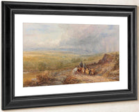 Drovers Near Barden Castle On The Wharfe Yorkshire By David Cox Fine Art Print