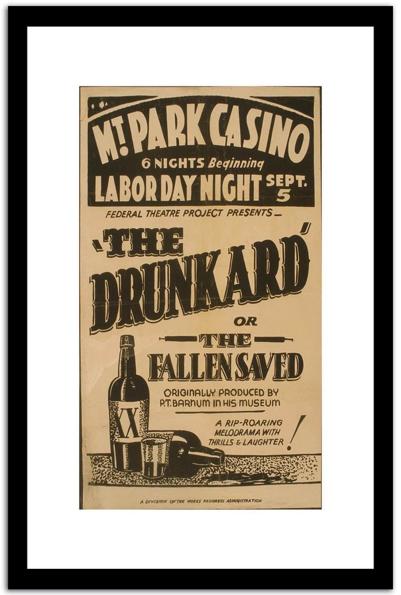 Drunkard  Vintage Poster Fine Art Print