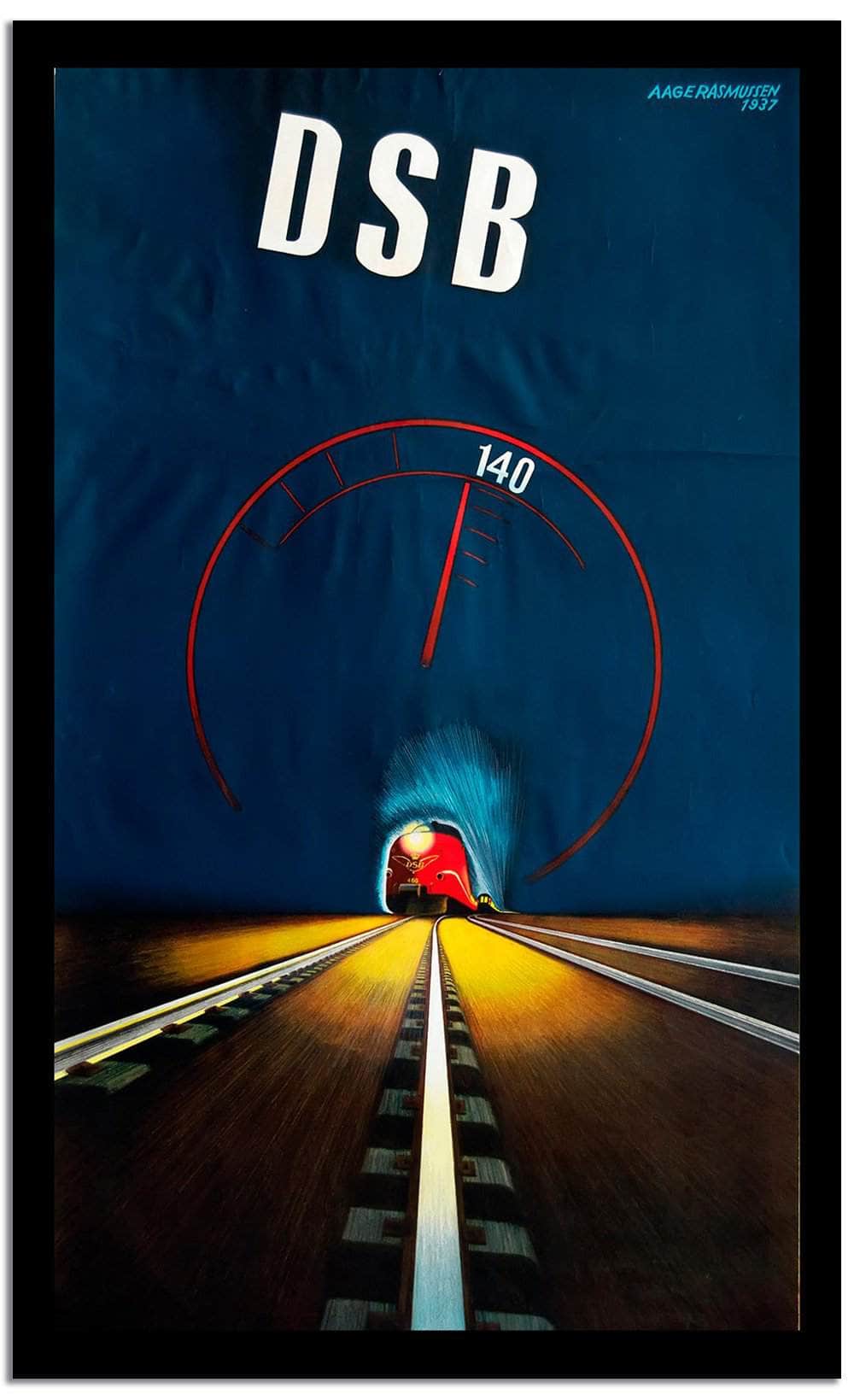 Dsb  Vintage Poster Fine Art Print