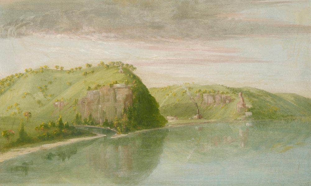 Dubuque's Grave, Upper Mississippi By George Catlin Fine Art Print