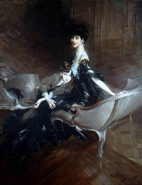 Duchess Of Marlborough & Her Son Painting Giovanni Boildini Canvas Art Fine Art Print