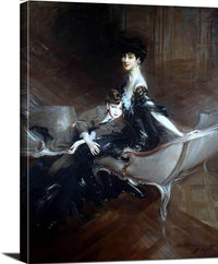 Duchess Of Marlborough & Her Son Painting Giovanni Boildini Canvas Art Fine Art Print