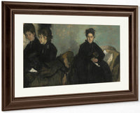 Duchessa Di Montejasi With Her Daughters, Elena And Camilla By Edgar Degas Fine Art Print