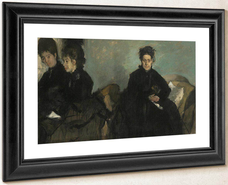 Duchessa Di Montejasi With Her Daughters, Elena And Camilla By Edgar Degas Fine Art Print