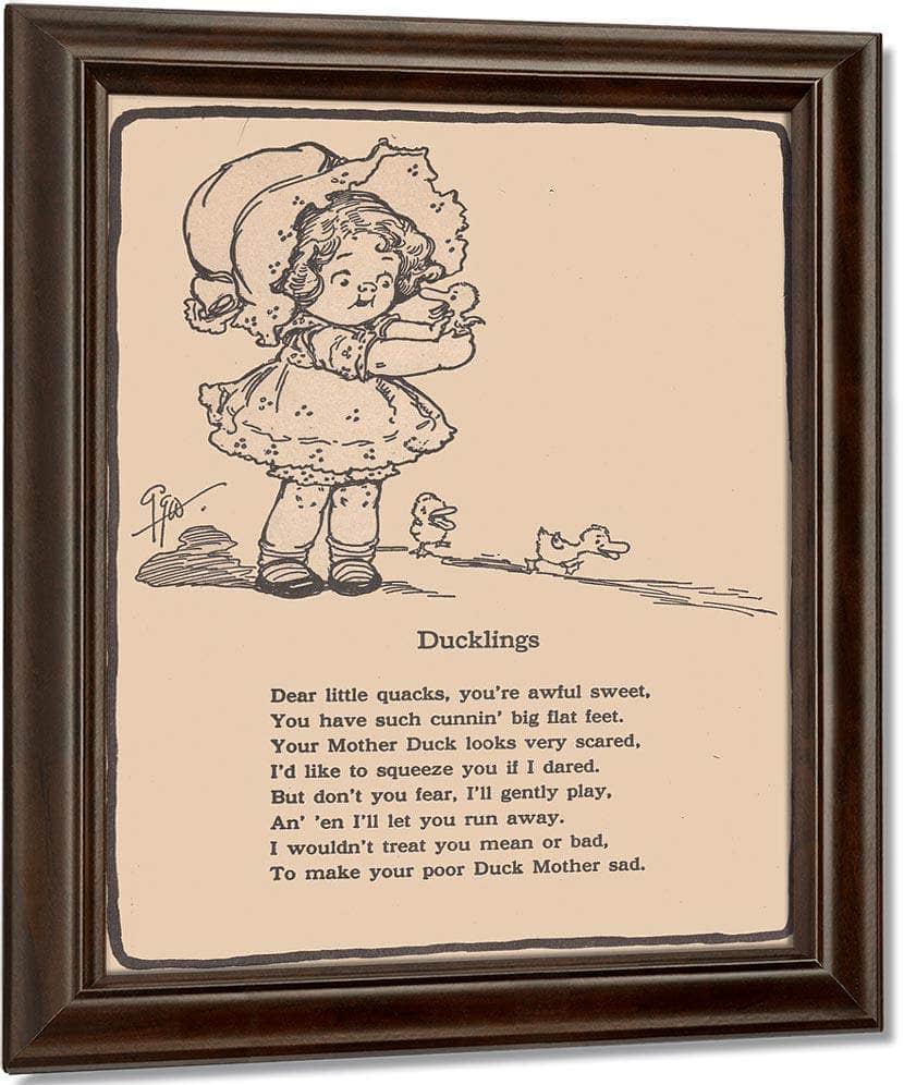 Ducklings Illustrated By Grace G Drayton Fine Art Print