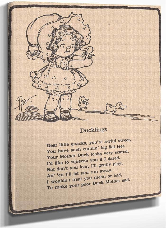 Ducklings Illustrated By Grace G Drayton Fine Art Print