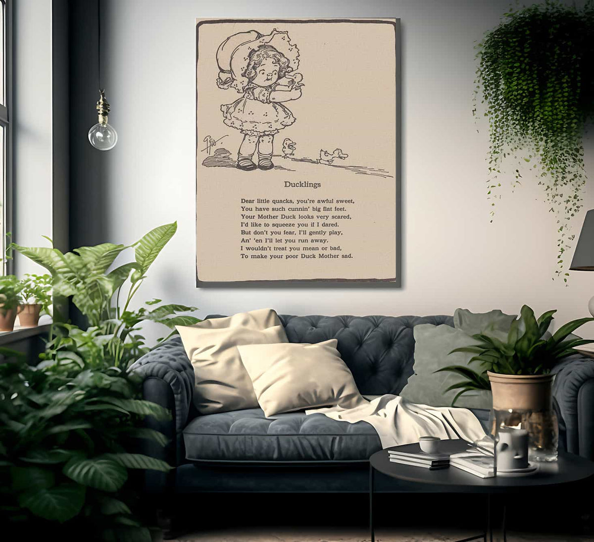 Ducklings Illustrated By Grace G Drayton Fine Art Print