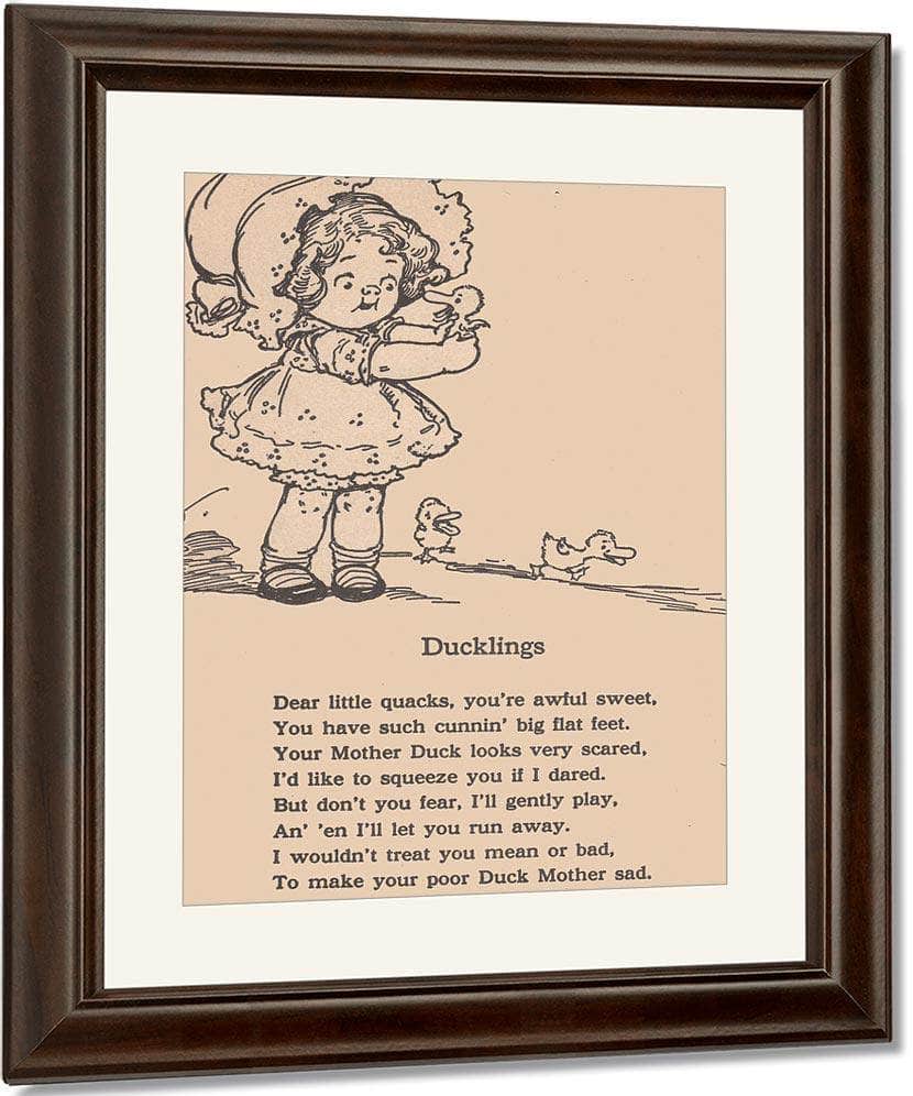 Ducklings Illustrated By Grace G Drayton Fine Art Print