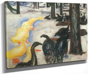 Ducks And Turkeys 1913 By Edvard Munch Fine Art Print
