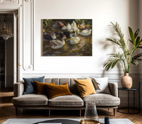 Ducks In The Pond By Alexander Koester Fine Art Print