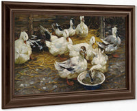 Ducks In The Straw By Alexander Koester Fine Art Print