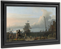 Dutch Ships In The Roads Of Texel; In The Middle The 'Gouden Leeuw' The Flagship Of Cornelis Tromp By Ludolf Backhuysen I Fine Art Print