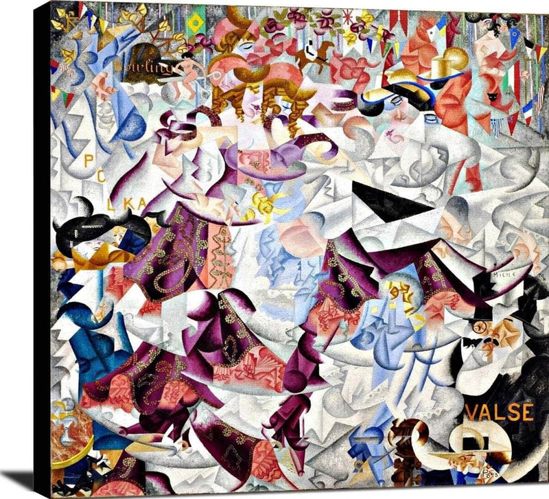 Dynamic Hieroglyphic Of The Bal Tabarin Painting Gino Severini Canvas Art Fine Art Print