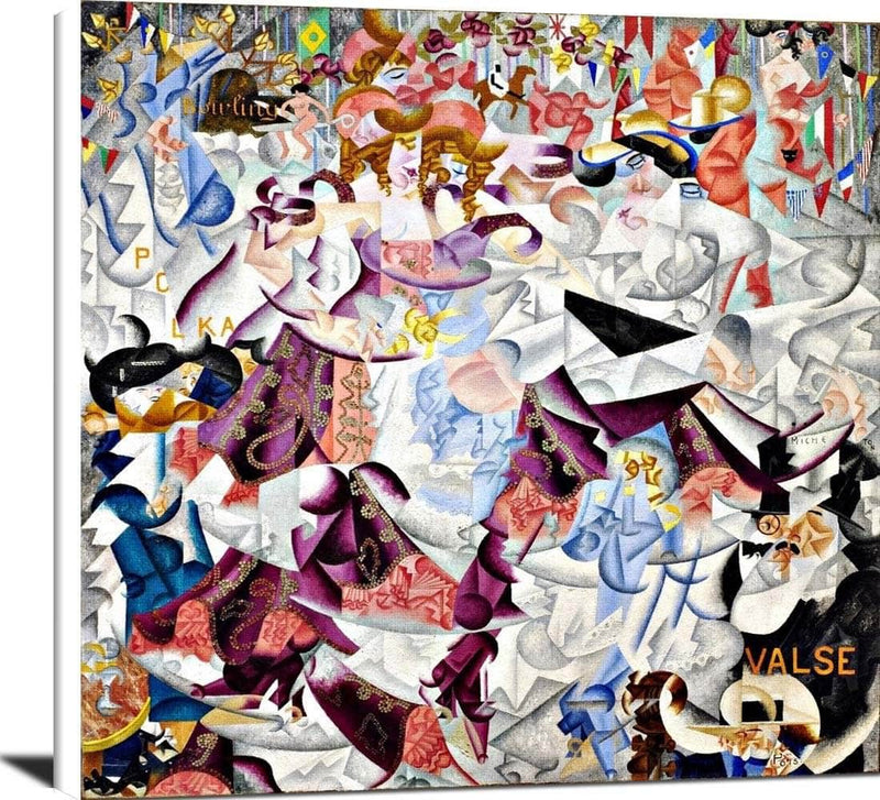 Dynamic Hieroglyphic Of The Bal Tabarin Painting Gino Severini Canvas Art Fine Art Print