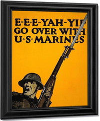 E E E Yah Yip Go Over With U.S. Marines By C.B. Falls Fine Art Print