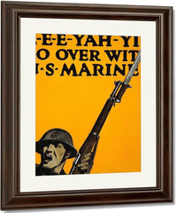 E E E Yah Yip Go Over With U.S. Marines By C.B. Falls Fine Art Print