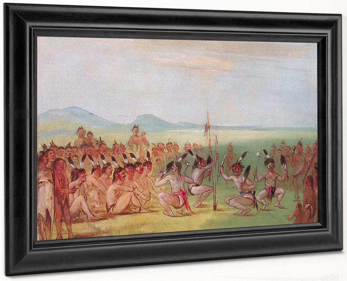 Eagle Dance, Choctaw By George Catlin Fine Art Print