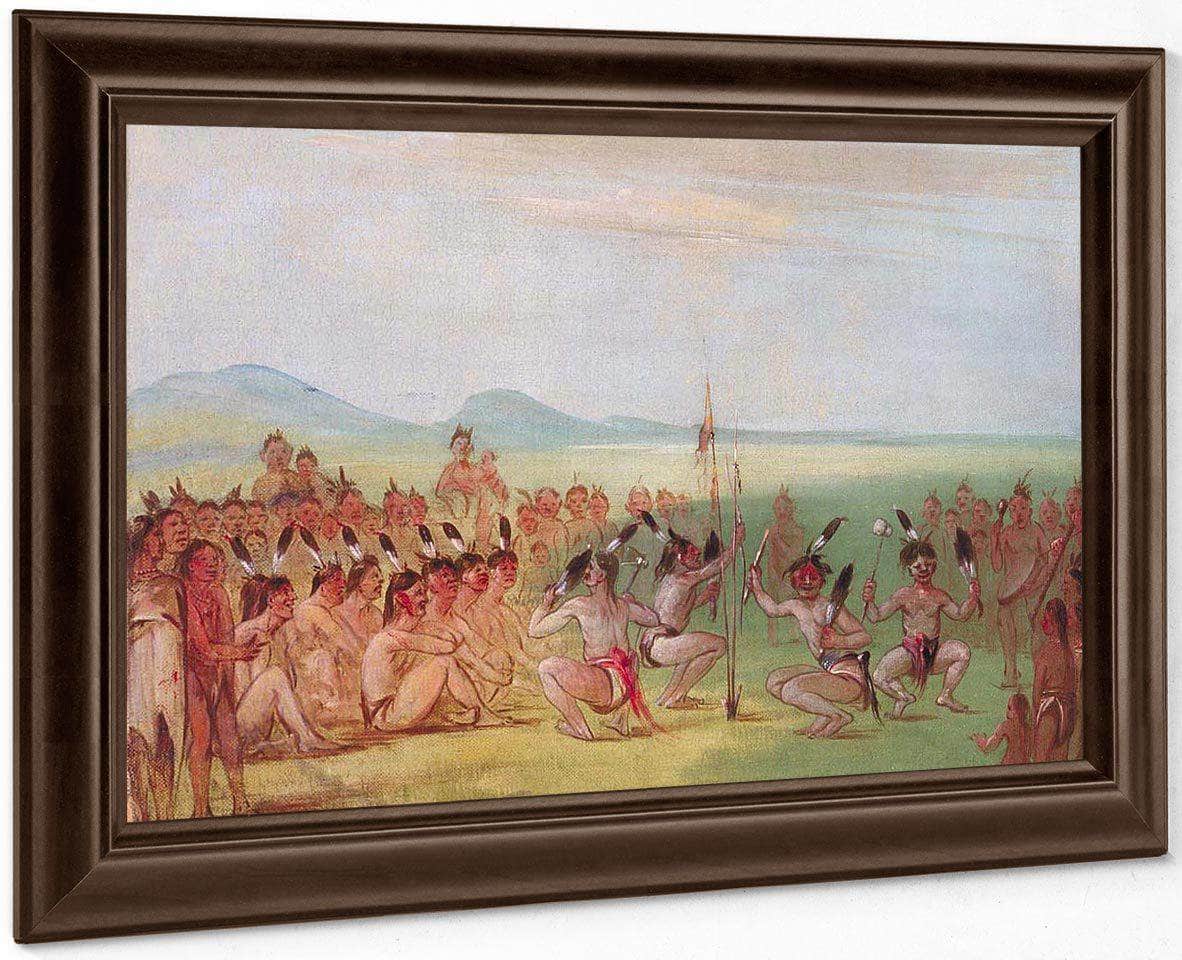 Eagle Dance, Choctaw By George Catlin Fine Art Print