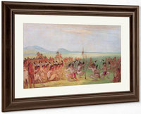 Eagle Dance, Choctaw By George Catlin Fine Art Print