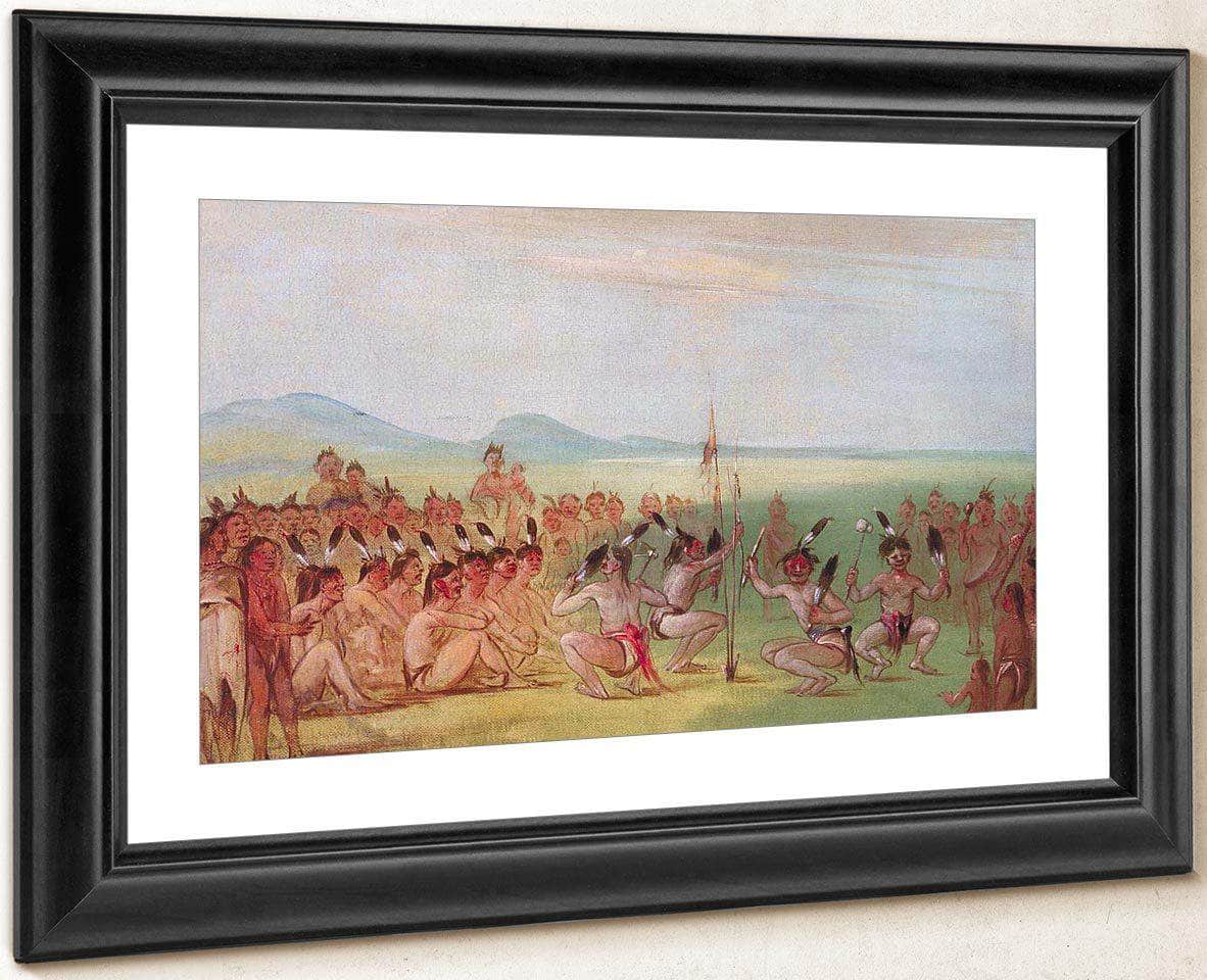 Eagle Dance, Choctaw By George Catlin Fine Art Print