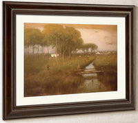 Early Moonrise Tarpon Springs By George Inness Fine Art Print