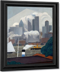 East River By George Ault Fine Art Print