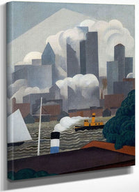 East River By George Ault Fine Art Print