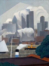 East River By George Ault Fine Art Print