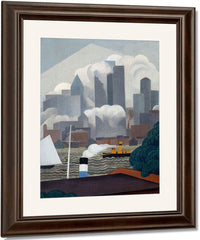 East River By George Ault Fine Art Print